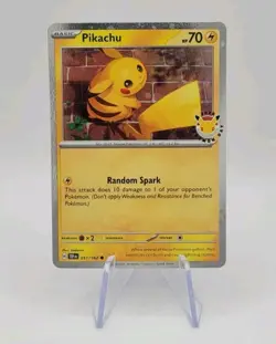 Pokemon TCG: Pikachu 051/162 Stamped 2026 Pokemon Day 30 Promo - NM - Image 1