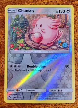 Pokemon TCG Chansey Hidden Fates 46/68 Reverse Holo Uncommon - Image 1