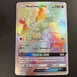 Pokemon Mewtwo GX 76/73 Secret Rare Holofoil Shining Legends LP-NM - Image 1