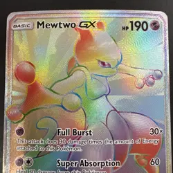 Pokemon Mewtwo GX 76/73 Secret Rare Holofoil Shining Legends LP-NM - Image 2