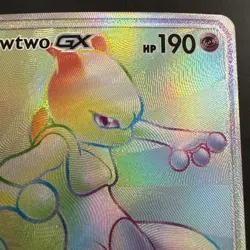 Pokemon Mewtwo GX 76/73 Secret Rare Holofoil Shining Legends LP-NM - Image 5