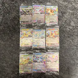Pokemon Prismatic Evolutions COMPLETE SET Surprise Box Stamped Promos - SEALED - Image 1