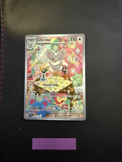 Cinccino 183/162 SV05: Temporal Forces Holofoil Illustration Rare Pokemon TCG - Image 1