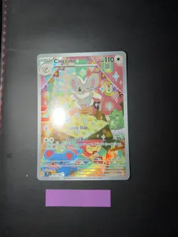 Cinccino 183/162 SV05: Temporal Forces Holofoil Illustration Rare Pokemon TCG - Image 3