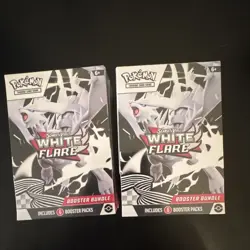 Pokemon TCG —White Flare Booster Bundle Lot (2) - Factory Sealed - Image 1