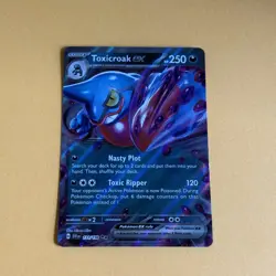 Pokemon TCG Toxicroak ex 131/198 Scarlet Violet Holo NM - Image 1
