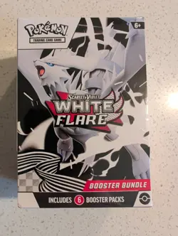 Pokemon Scarlet & Violet White Flare Booster Bundle 6 Packs NEW SEALED - Image 1