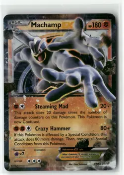 2015 Pokemon Ancient Origins Machamp 37/98 Holo Rare NM - Image 1