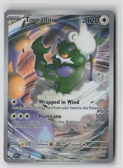 Tornadus 210 Holo Scarlet & Violet Promo NM - Image 1