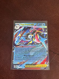 Pokemon TCG Mega Greninja ex NM - 022/086 - ME04: Chaos Rising English - Image 2