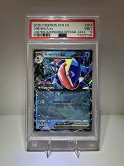 Greninja EX 041/142 PSA Mint 9 STAMPED Double Rare Pokemon TCG SV Stellar Crown - Image 2