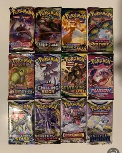 Pokemon Tgc: Sword & Shield Era Packs Factory Sealed Set of 12 - Image 1