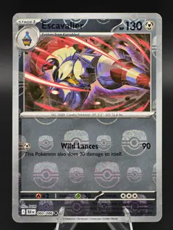 Escavalier Master Ball Pattern 060/086 SV: Black Bolt Pokemon TCG - Image 1