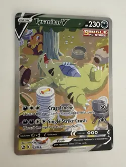 Pokemon Tyranitar V 155/163 Swsh05 Battle Styles Alt Full Art Holo UR ENG - Image 1