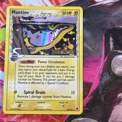 2006 Pokemon, Dragon Frontiers, #20/101 Mantine, Reverse Holo Rare - Image 1