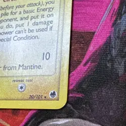 2006 Pokemon, Dragon Frontiers, #20/101 Mantine, Reverse Holo Rare - Image 4