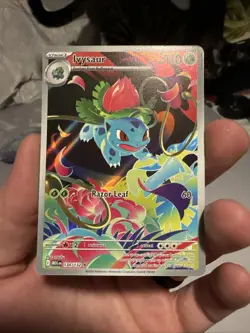 Pokemon TCG Ivysaur Mega Evolution #134/132 Illustration Rare, Mint Condition - Image 1