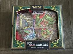 Pokemon TCG VMax Dragons Premium Collection Rayquaza Duraludon Brand New/Sealed - Image 1