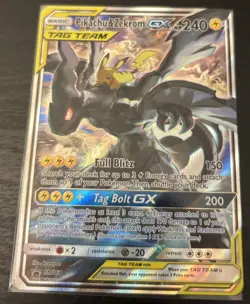 Pokemon TCG Pikachu & Zekrom GX SM168 SM Promo Holo NM+ - Image 3