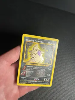 Pokemon TCG Shining Tyranitar 113/105 Neo Destiny Holo MP-/HP - Image 5