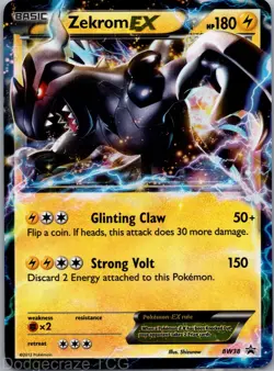 Zekrom EX BW38 Promo BW Black Star Promos Pokemon LP - Image 1