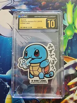 Squirtle - 2018 Pokemon Stickers B-Side Label Pt. 1 - CGC Pristine 10 - Image 1