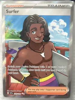 Surfer 235/191 - Pokemon Surging Sparks Full Art Trainer - Ultra Rare NM - Image 1