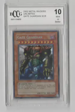 2002 Metal Raiders Unlimited Gate Guardian MRD-000 BCCG 10 Cracked - Image 4