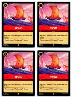#131 Voyage - Common - Ruby PLAYSET x4 2024 Lorcana Inklands 4x - Image 1