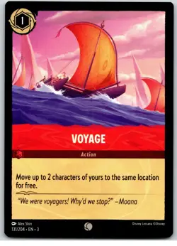 #131 Voyage - Common - Ruby PLAYSET x4 2024 Lorcana Inklands 4x - Image 2