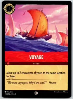 #131 Voyage - Common - Ruby PLAYSET x4 2024 Lorcana Inklands 4x - Image 4