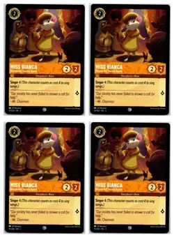 #10 Miss Bianca - Rescue Aid Society Agent PLAYSET x4 2024 Lorcana Inklands 4x - Image 1