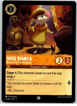 #10 Miss Bianca - Rescue Aid Society Agent PLAYSET x4 2024 Lorcana Inklands 4x - Image 2