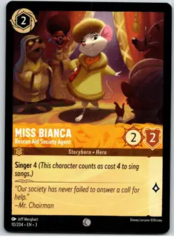 #10 Miss Bianca - Rescue Aid Society Agent PLAYSET x4 2024 Lorcana Inklands 4x - Image 4
