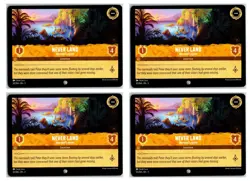 #32 Never Land - Mermaid Lagoon Common Amber PLAYSET x4 2024 Lorcana Inklands 4x - Image 1