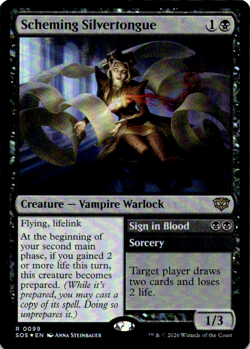 Scheming Silvertongue Secrets of Strixhaven NM Foil - Image 1