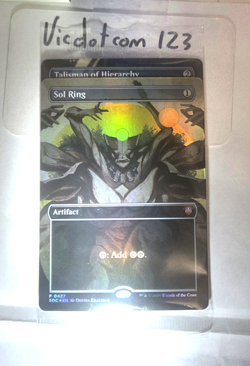 Sol Ring + Talisman of Hierarchy (Borderless): MTG Strixhaven. Foils P- 427/431 - Image 1