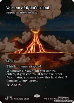 Volcano of Roku's Island - Valakut, the Molten Pinnacle (Borderless) MTG Avat... - Image 1