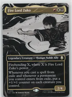 Fire Lord Zuko (Borderless) R Avatar: The Last Airbender 315 LP 2025 Dominik May - Image 1