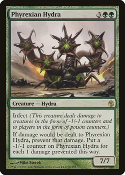 Phyrexian Hydra Mirrodin Besieged Foil MTG 85 MP - Image 1