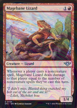 Foil Magebane Lizard - otj - 134 | MTG Card - Image 1