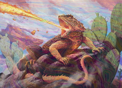 Foil Magebane Lizard - otj - 134 | MTG Card - Image 2