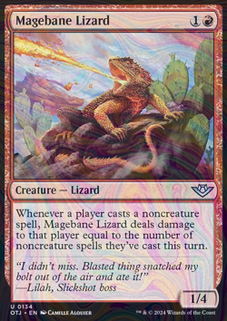 Foil Magebane Lizard - otj - 134 | MTG Card - Image 3