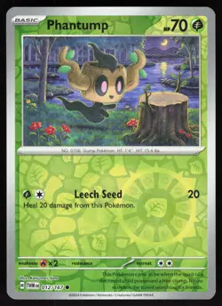 Phantump 012/167 Common Twilight Masquerade Pokemon Reverse Holo Near Mint - Image 1