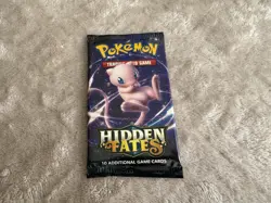 Pokemon Hidden Fates Booster Mew Unweight Factory Sealed TCG OVP English sleeved - Image 1