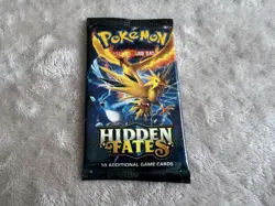 Pokemon Hidden Fates Booster unweight sealed ENG Zapdos Montres Articuno TCG OVP - Image 1