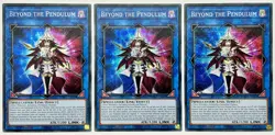 3 x MP23-EN087 Beyond the Pendulum - Secret Rare 1st Ed Near Mint YuGiOh Cards - Image 1