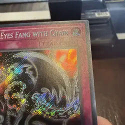 Yugioh Red-Eyes Fang with Chain LDS1-EN021 Limited Edition Secret Rare Near Mint - Image 4