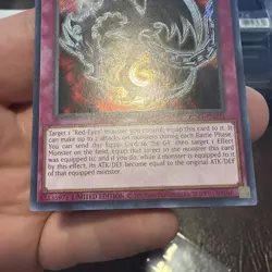 Yugioh Red-Eyes Fang with Chain LDS1-EN021 Limited Edition Secret Rare Near Mint - Image 5