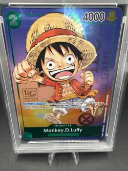 2023 One Piece Promo Monkey D Luffy #P-037 1st Anniversary Tournament PSA 10 GEM - Image 3